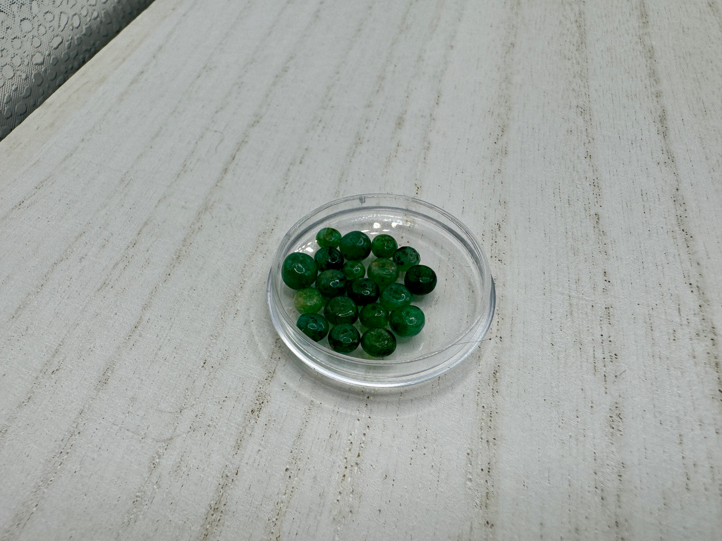 Antique Emerald Beads Parcel