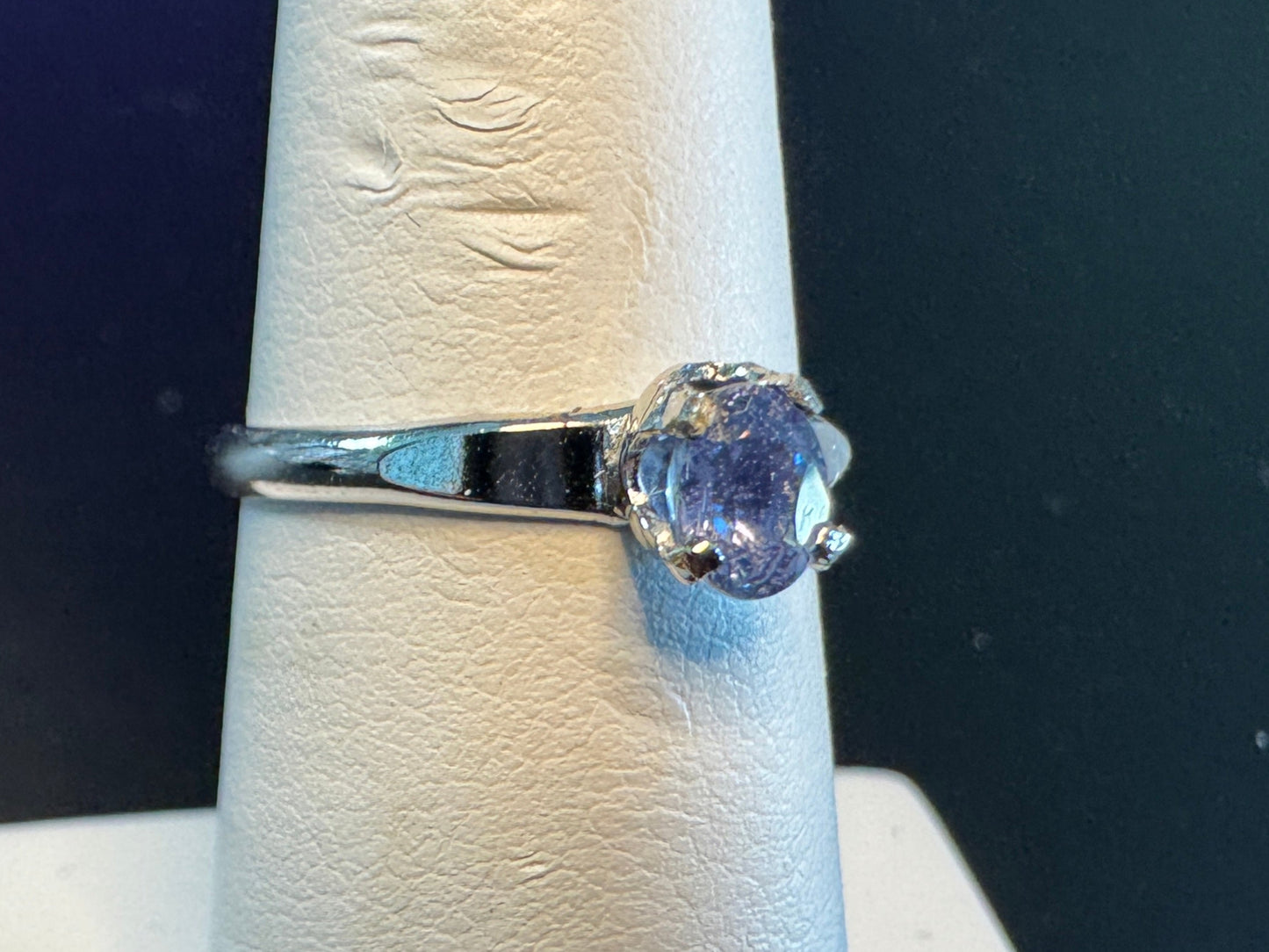 0.25 ct Blue Sapphire Solitaire Ring