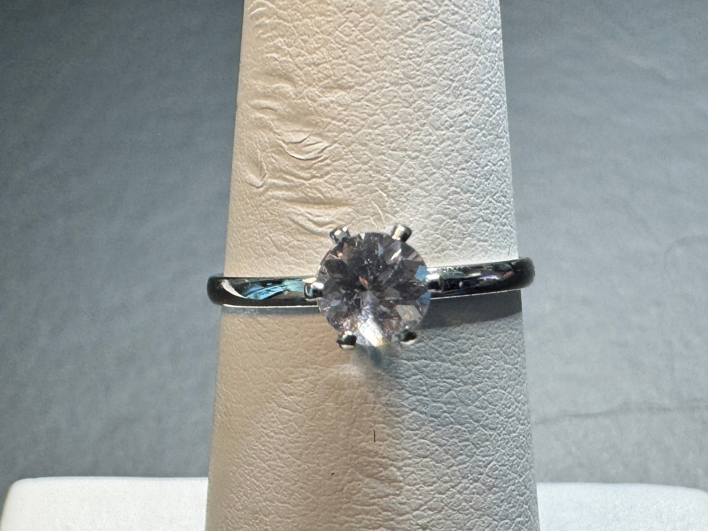 Dainty Purple and Blue Tanzanite Ring in Sterling Silver