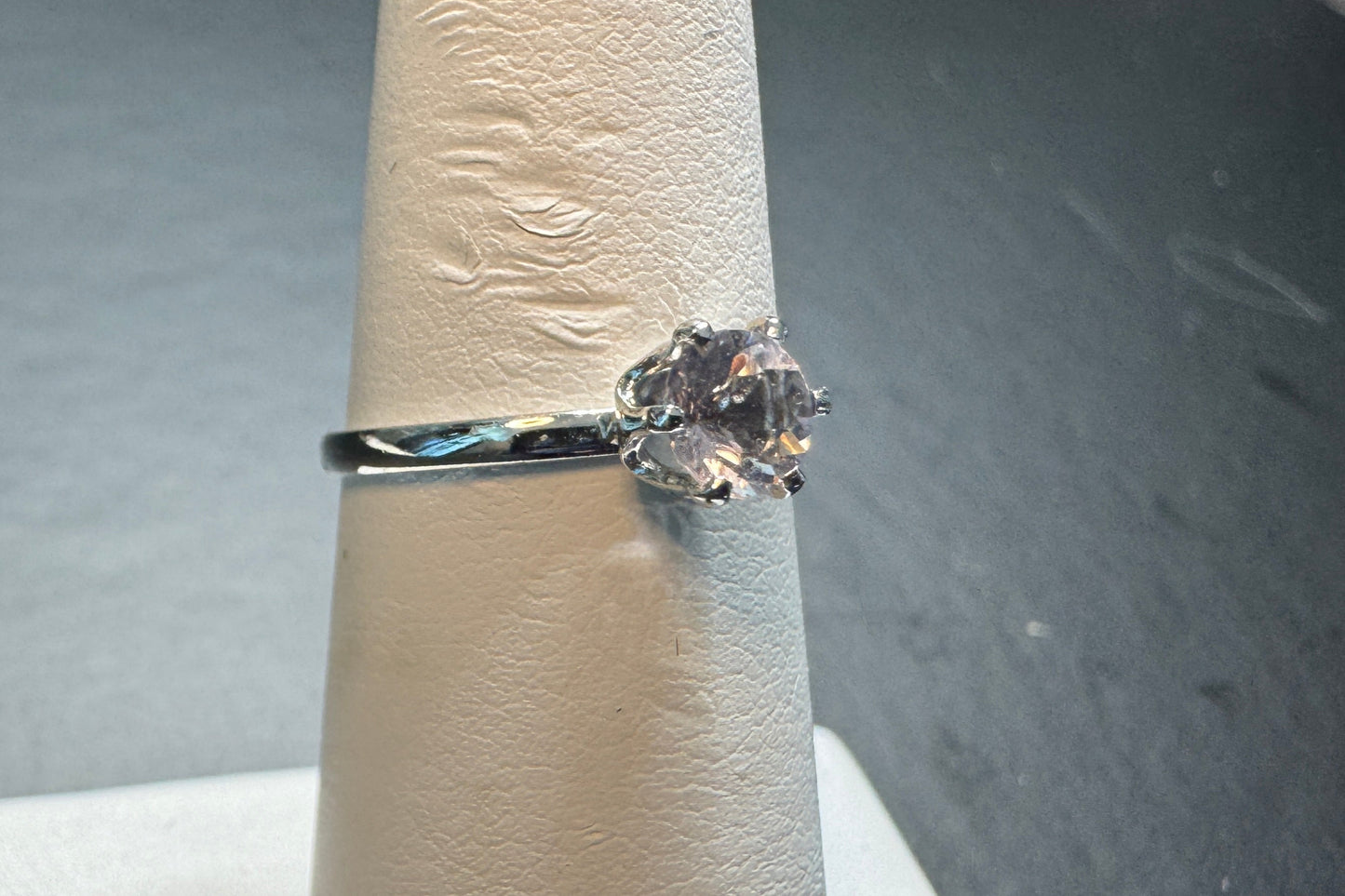 Dainty Purple and Blue Tanzanite Ring in Sterling Silver