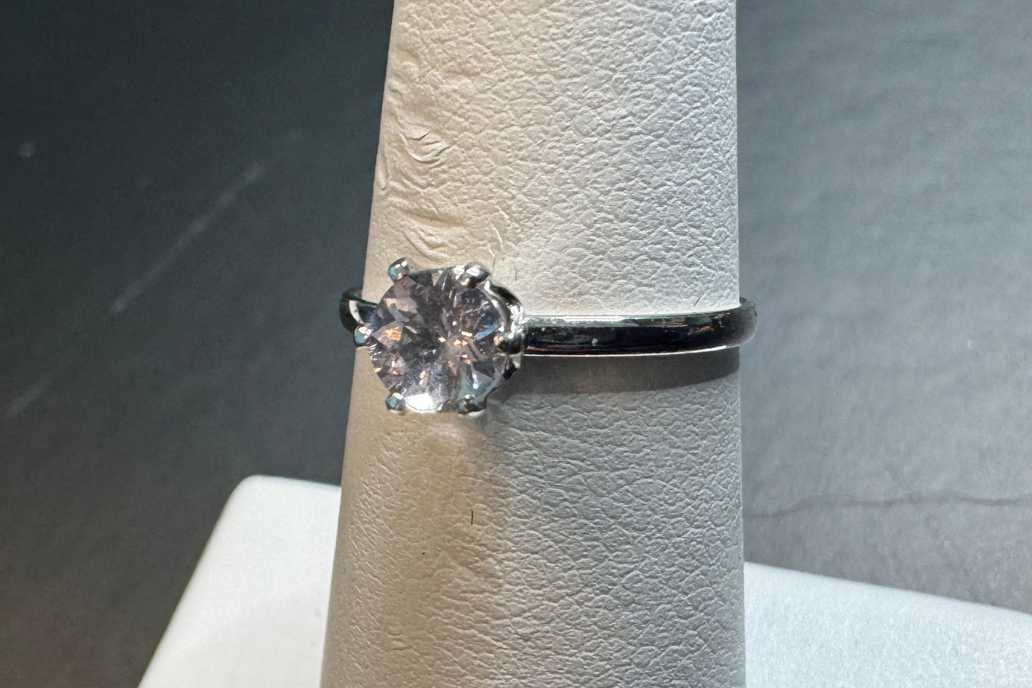 Dainty Purple and Blue Tanzanite Ring in Sterling Silver