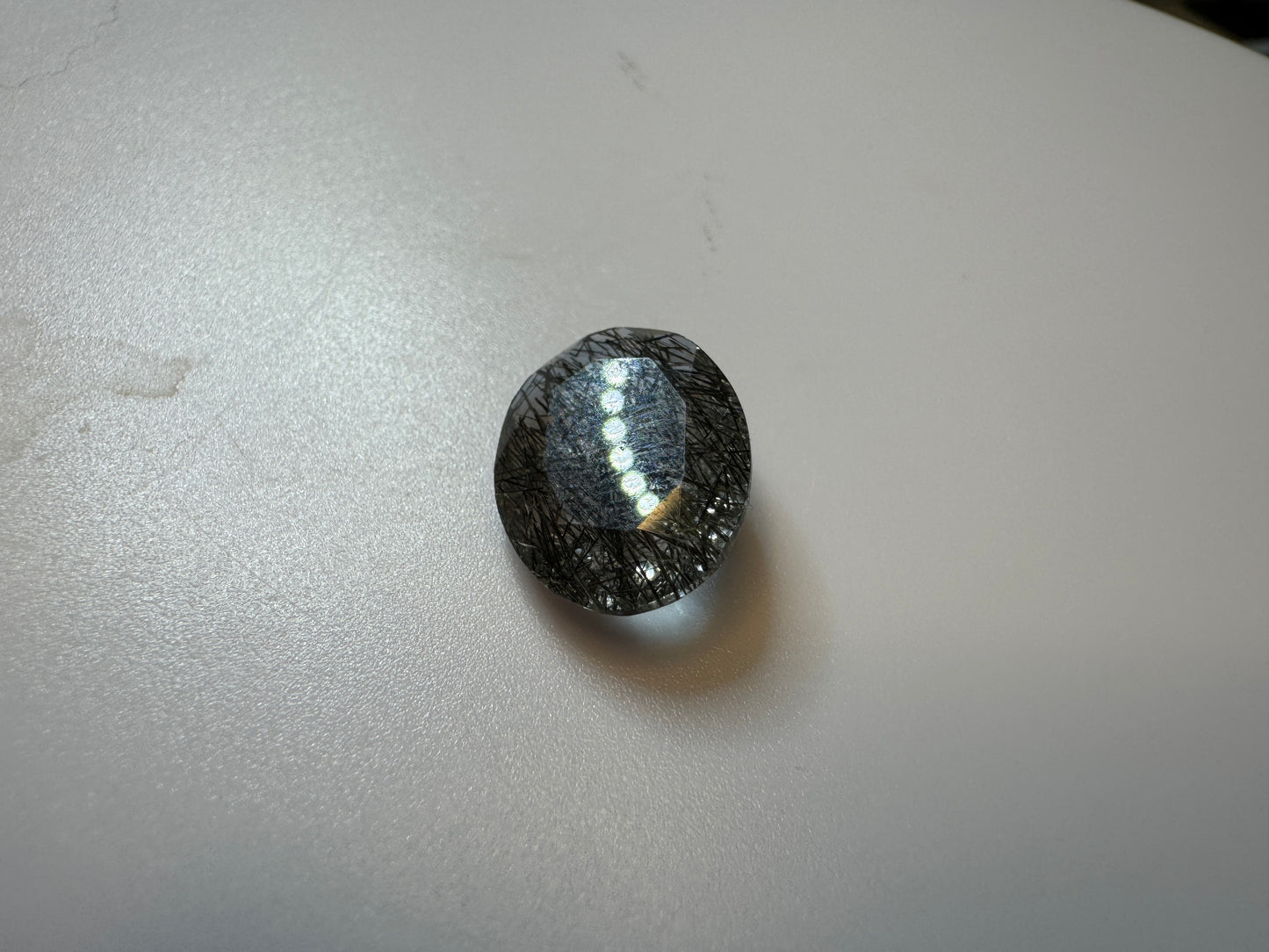 Oval Cut Black Rutilated Quartz Gemstone 16x12