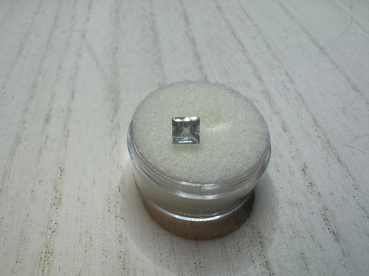 Square Princess Cut Aquamarine 0.75cts