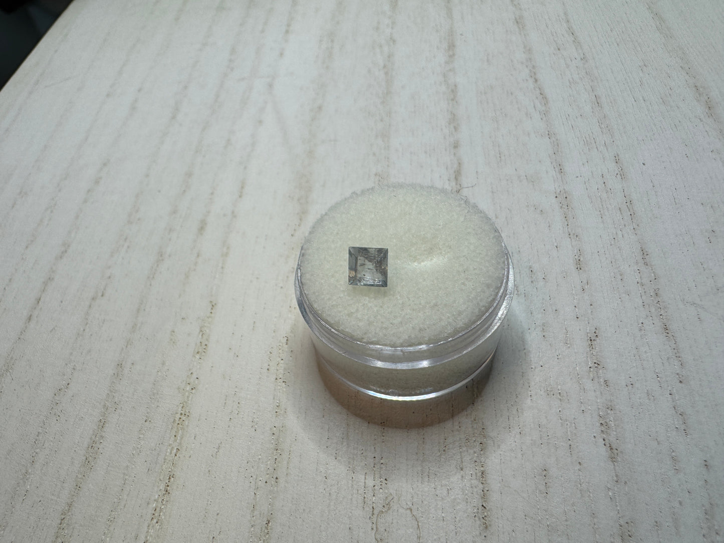 Square Princess Cut Aquamarine 0.75cts