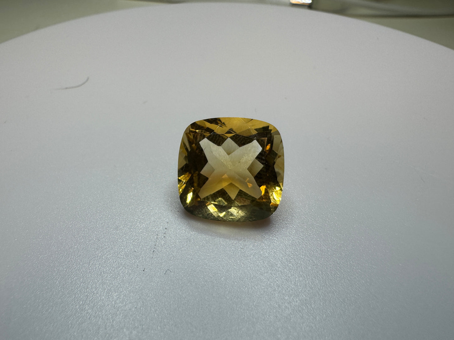 Cushion Cut Citrine Statement Piece - 11+ carats!