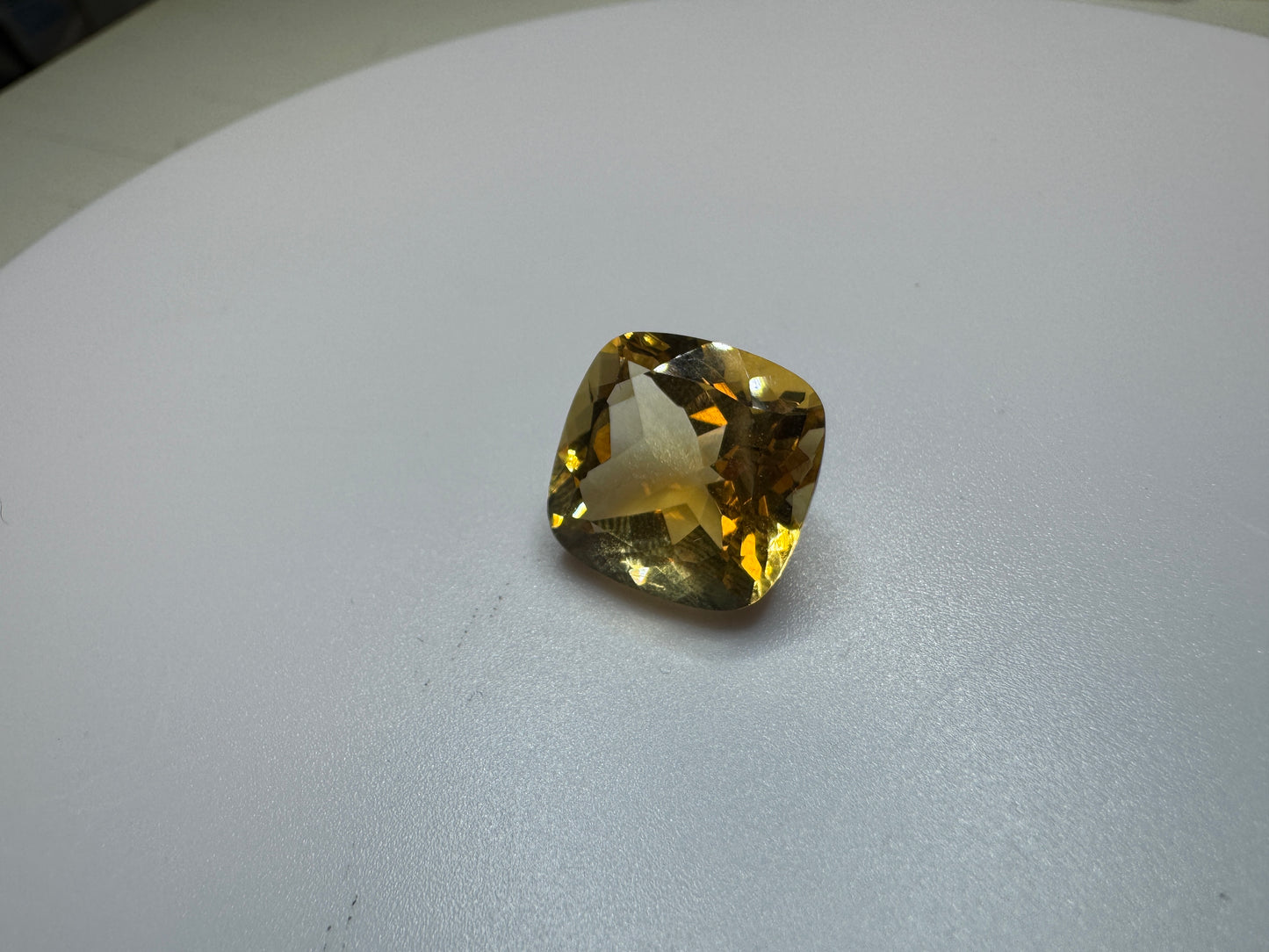 Cushion Cut Citrine Statement Piece - 11+ carats!