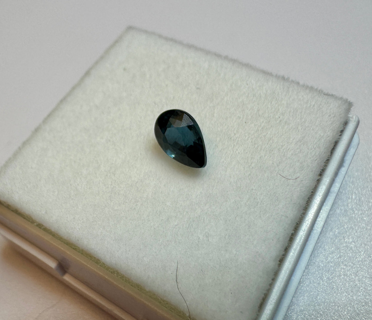 Blue Teardrop Shape Spinel (6x4mm, 0.6 carats)