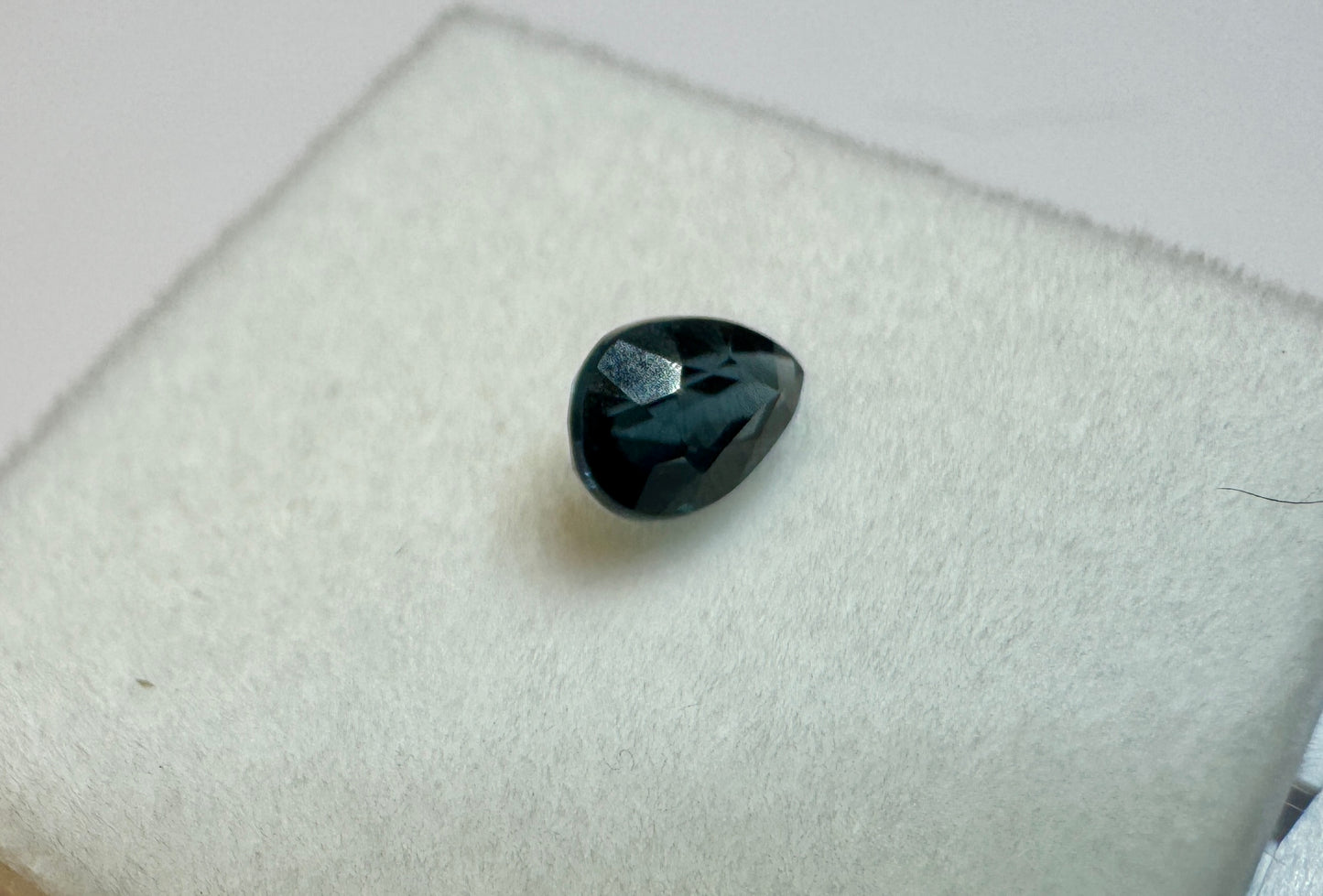 Blue Teardrop Shape Spinel (6x4mm, 0.6 carats)