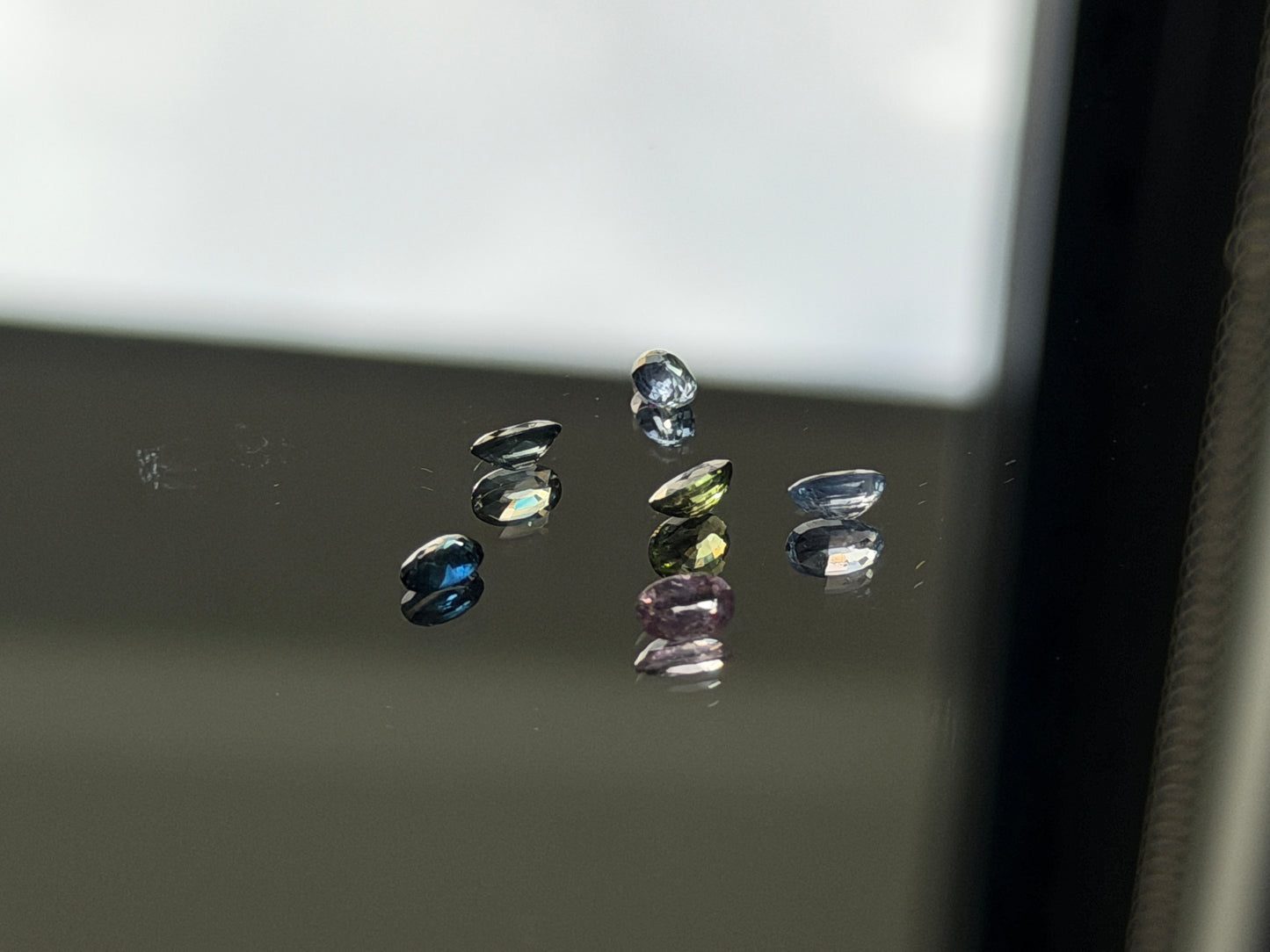 Multicolor Sapphire Parcel w/ 6 Oval Sapphires