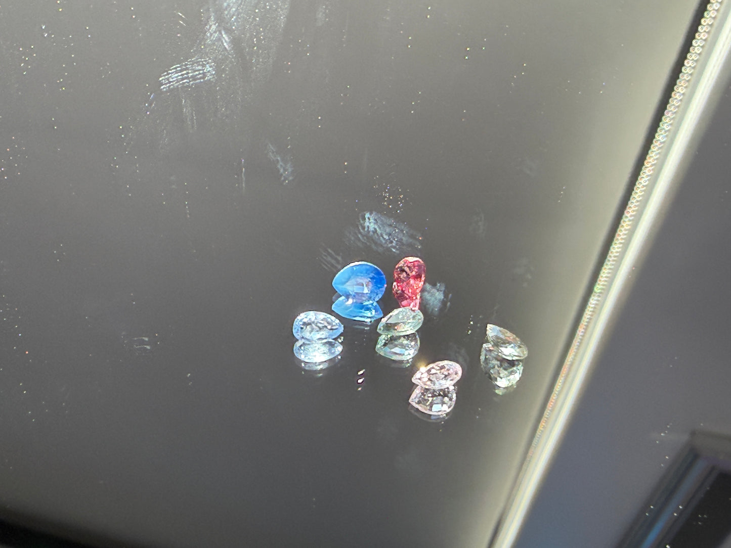 Multicolor Sapphire Parcel w/ 6 Gorgeous Pear Shapes (including a Ruby!)