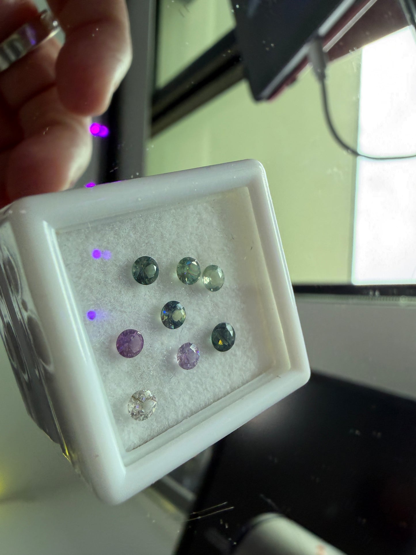 Multicolor Sapphire Parcel w/ 7 Stones!