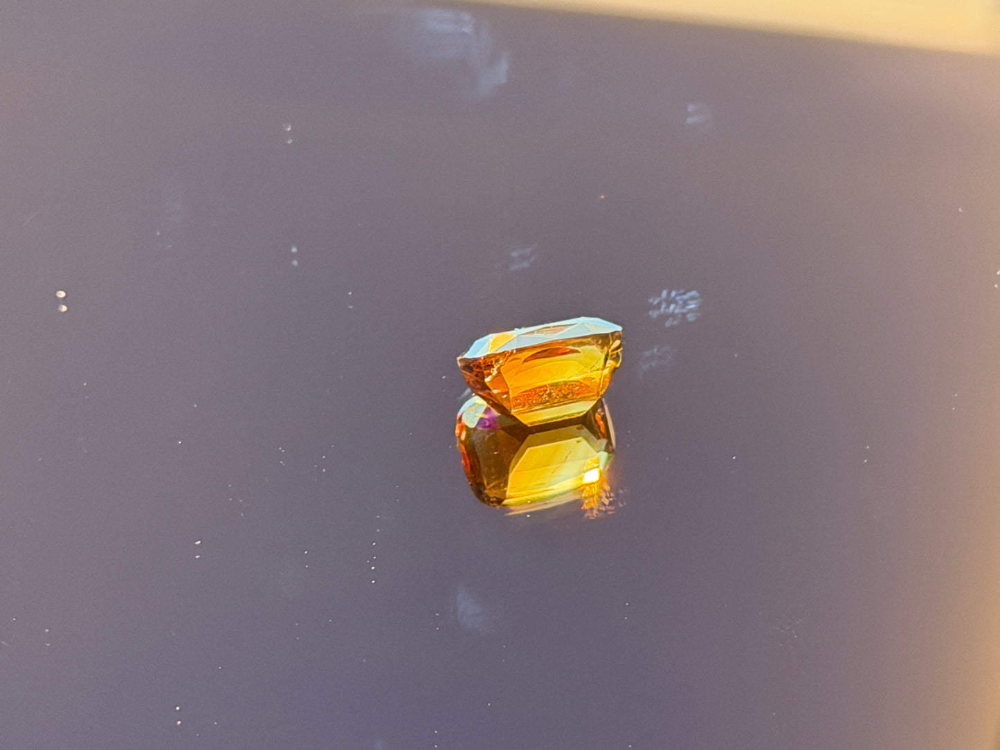 Cushion Fancy Cut Citrine Gemstone (4.4 carats, ~11x8.5mm)