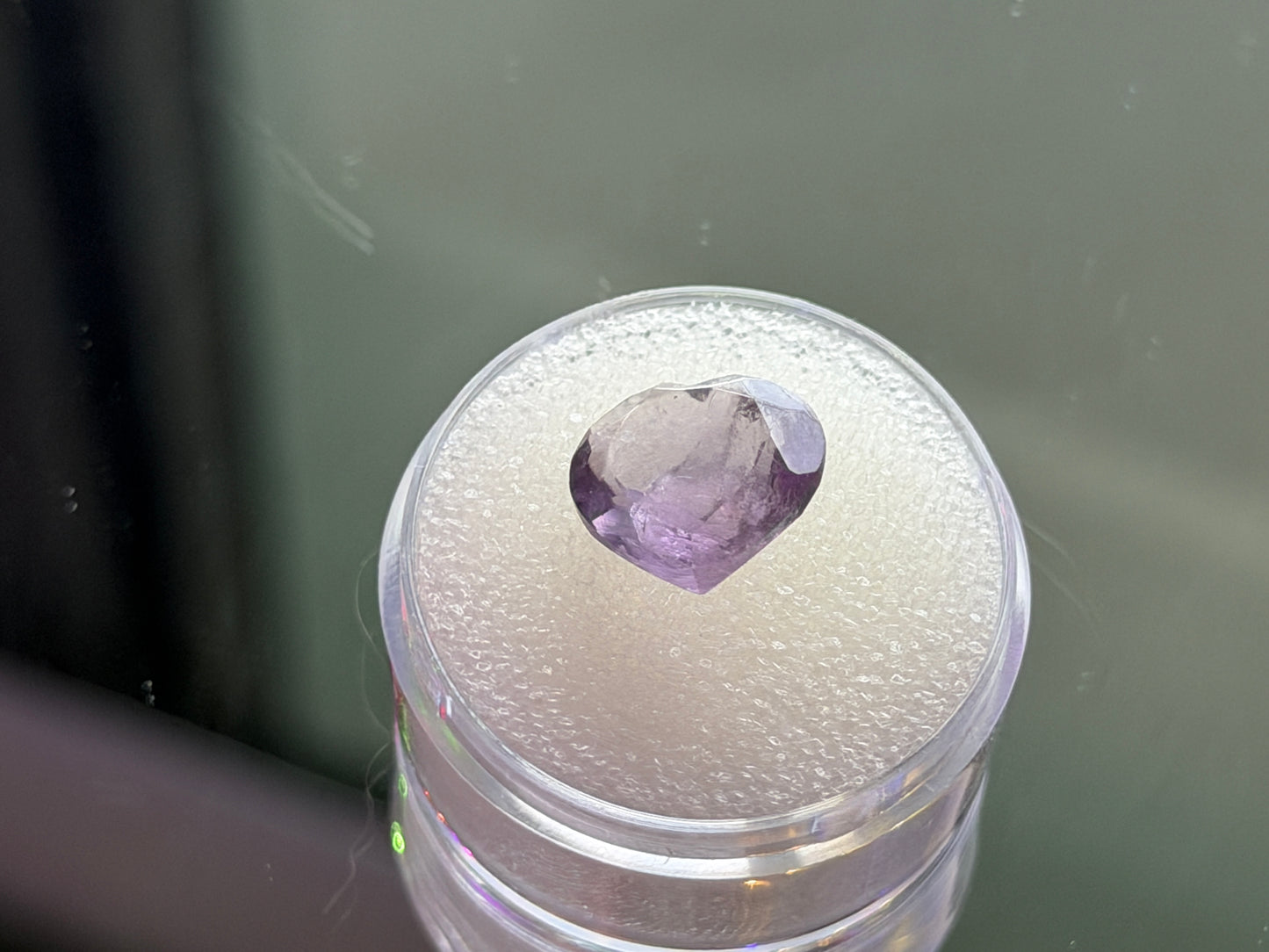 4.55ct Natural Amethyst – 11.5mm Heart Cut Faceted Lavender Purple Gemstone for Jewelry