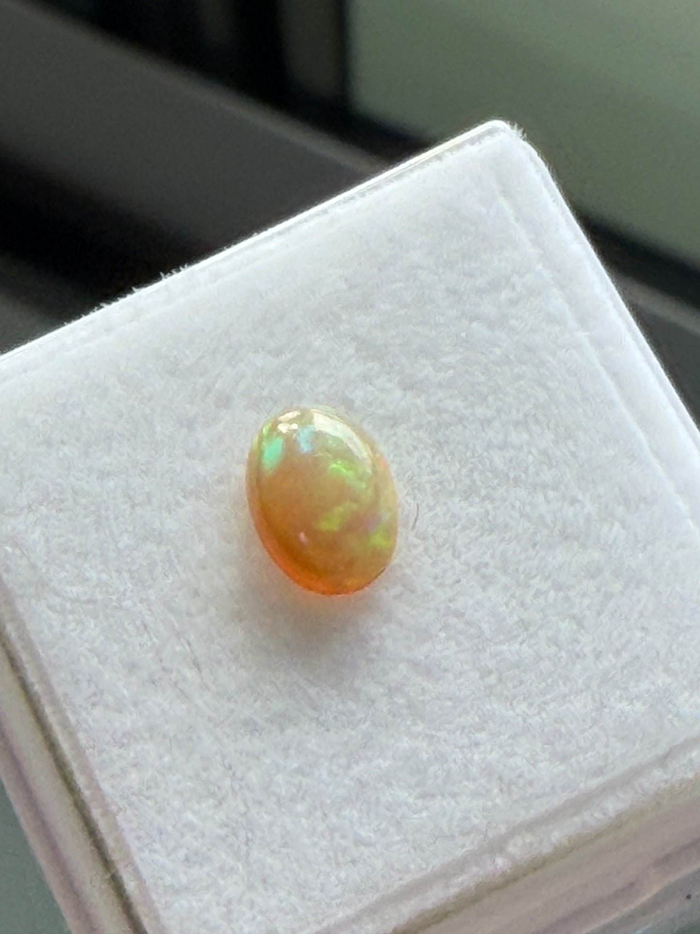 Natural Honey Ethiopian Opal – Welo Origin - 7x5mm - 0.40 carats
