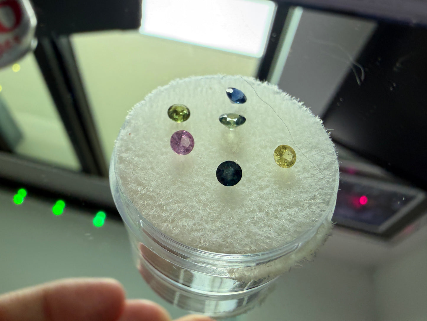 Multicolor Sapphire Parcel w/ 6 Stunning Round Stones!