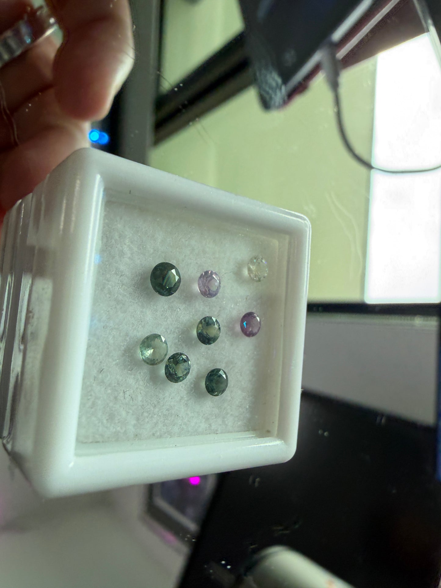 Multicolor Sapphire Parcel w/ 7 Stones!