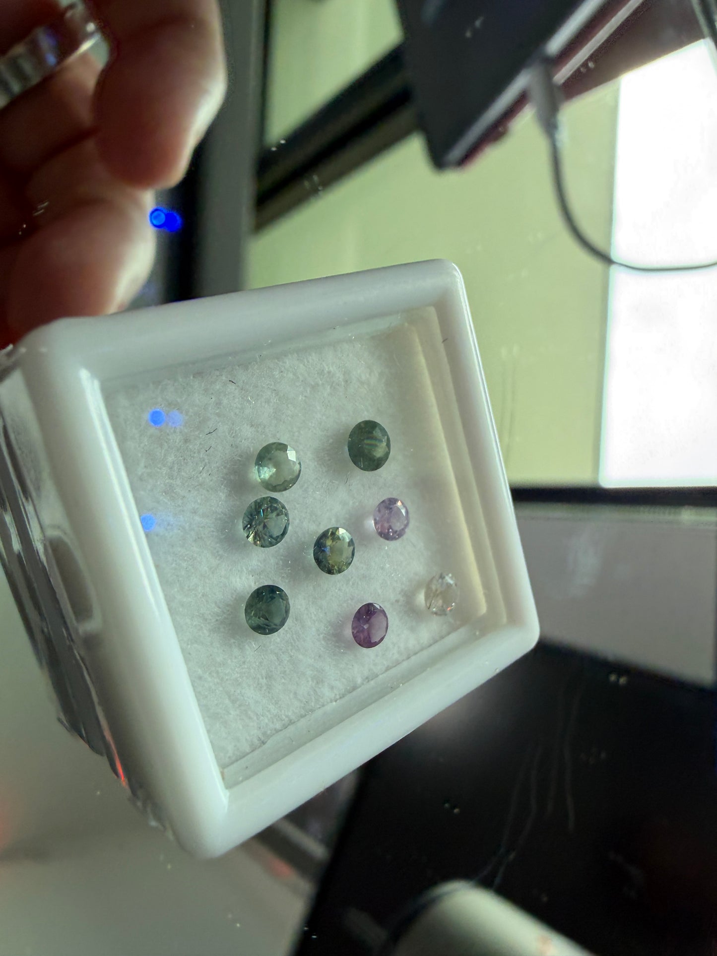 Multicolor Sapphire Parcel w/ 7 Stones!