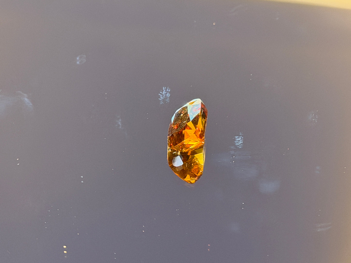 Cushion Fancy Cut Citrine Gemstone  (4.4 carats, ~11x8.5mm)