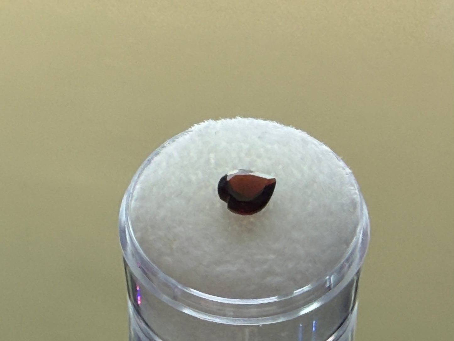 Natural Deep Red Garnet 1.10ct Heart Cut Gemstone – 6.5mm Faceted Collector Stone