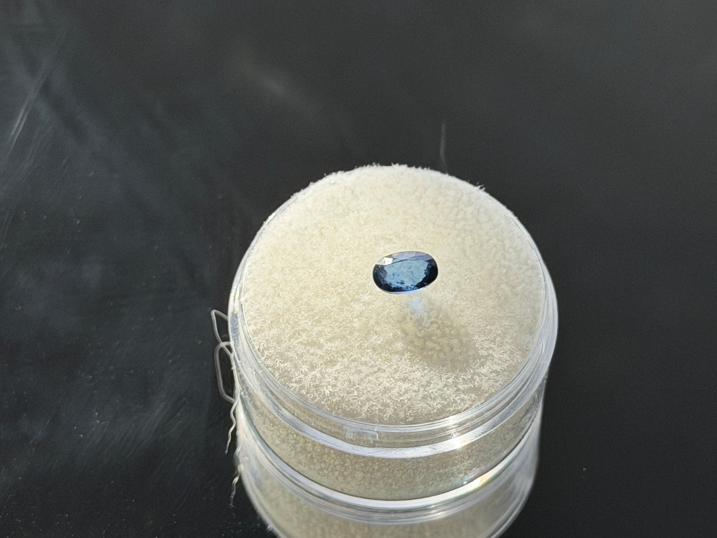 0.66ct Natural Blue Sapphire – 6x4mm Oval Faceted Gemstone for Jewelry Making