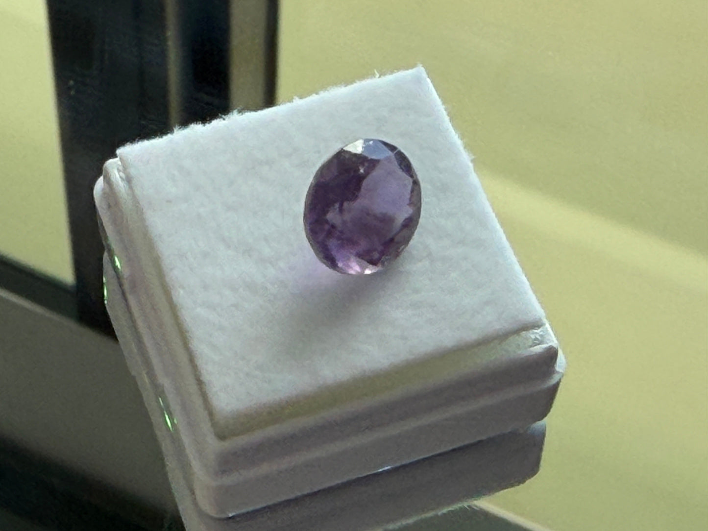 Natural Amethyst 3.20ct Oval Faceted Gemstone • 11x9mm • Rich Purple Quartz