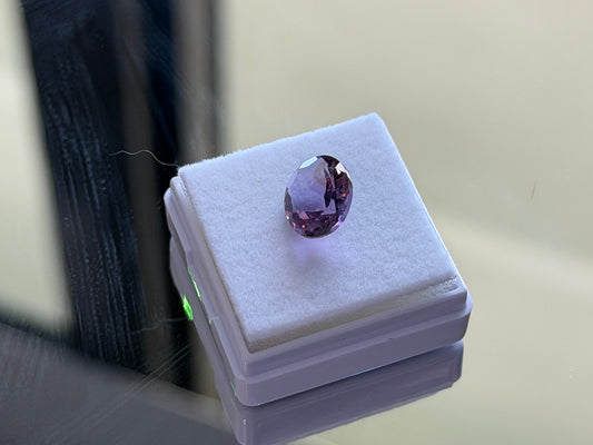 Natural Amethyst 2.85ct Oval Faceted Gemstone • 11x9mm • Purple Quartz