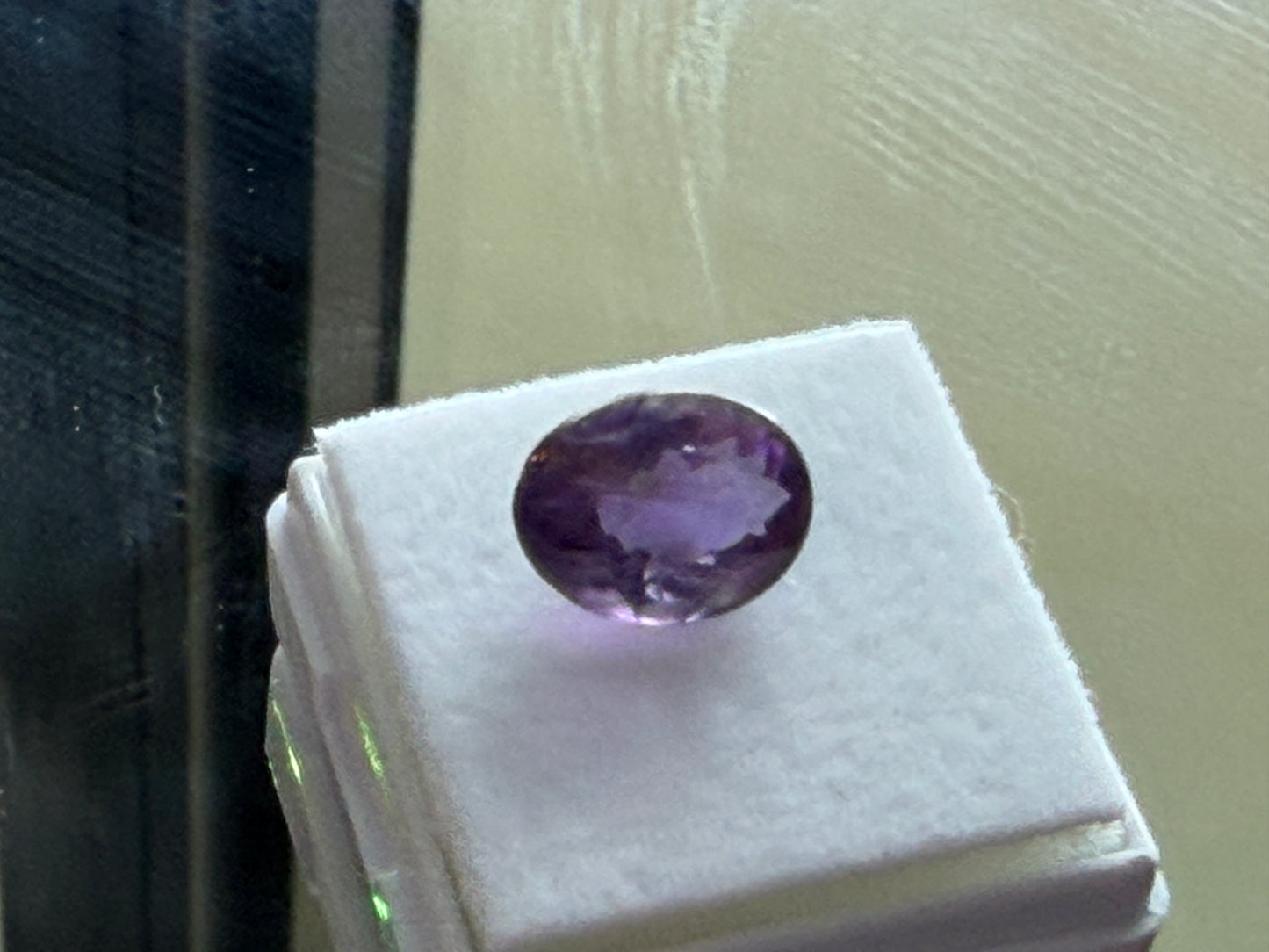 Natural Amethyst 4.10ct Oval Faceted Gemstone • 12x10mm • Purple Quartz