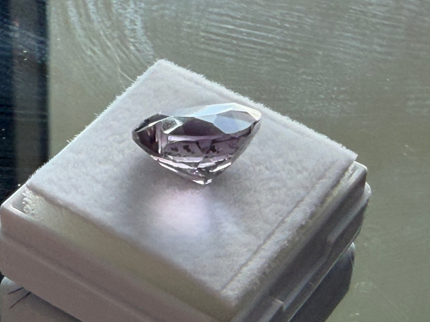 Natural Amethyst 6.75ct Heart Faceted Gemstone • 13mm • Purple Quartz