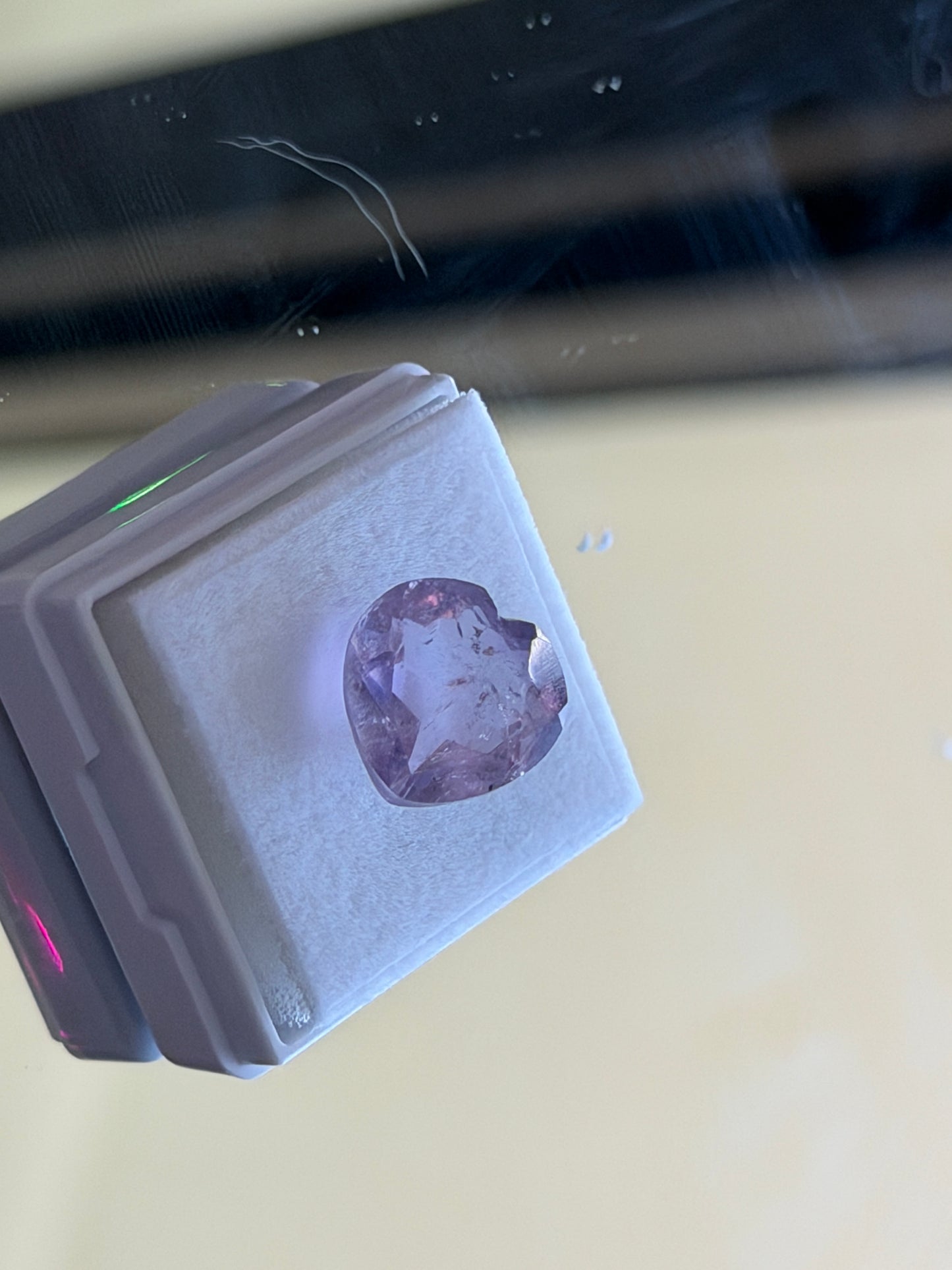 Natural Amethyst 5.20ct • 13mm Heart Cut • Included • Purple Quartz Gemstone