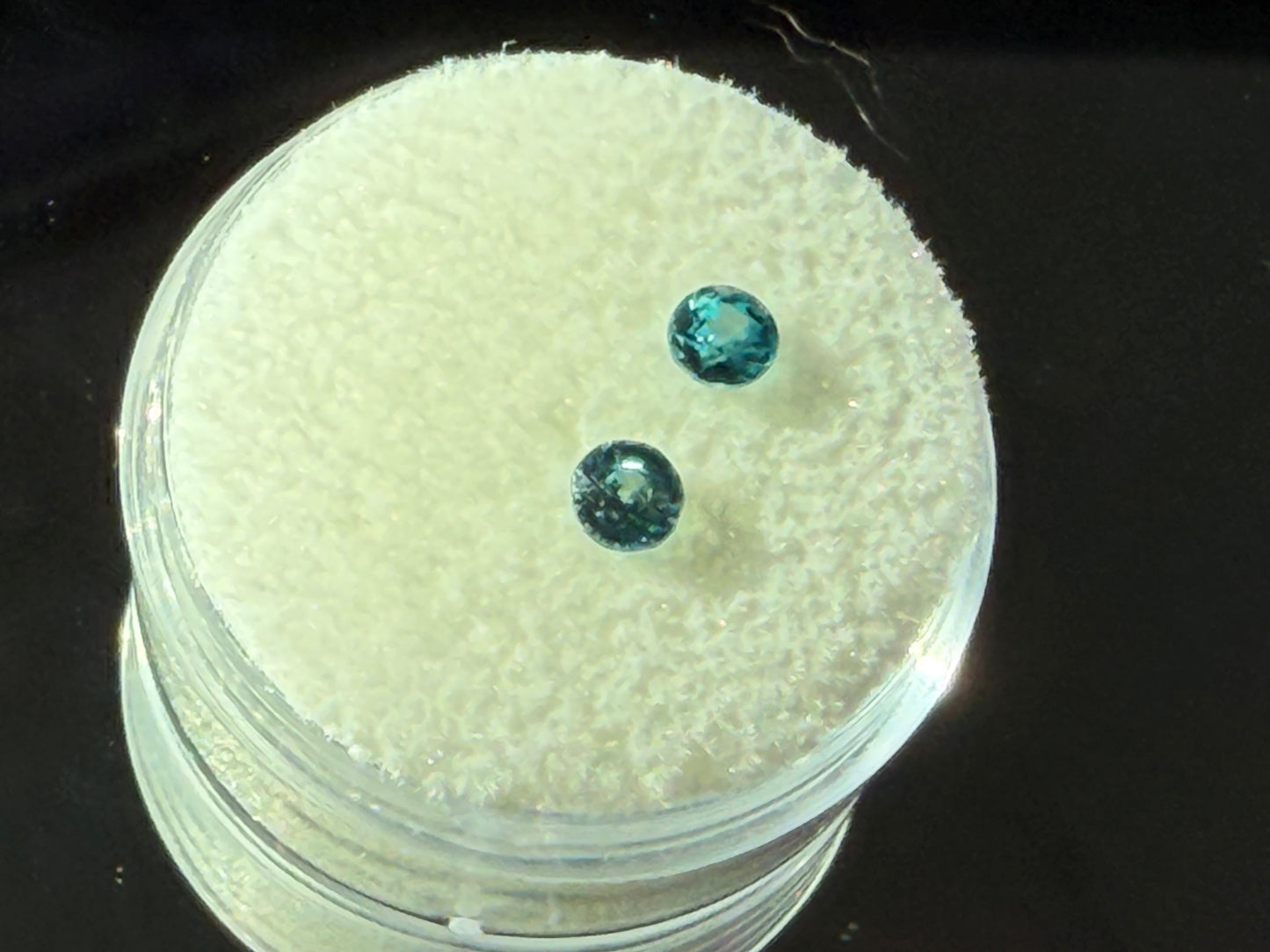 ✨ Natural Blue Zircon Pair – 4.5 mm (1.00 Total Carats)