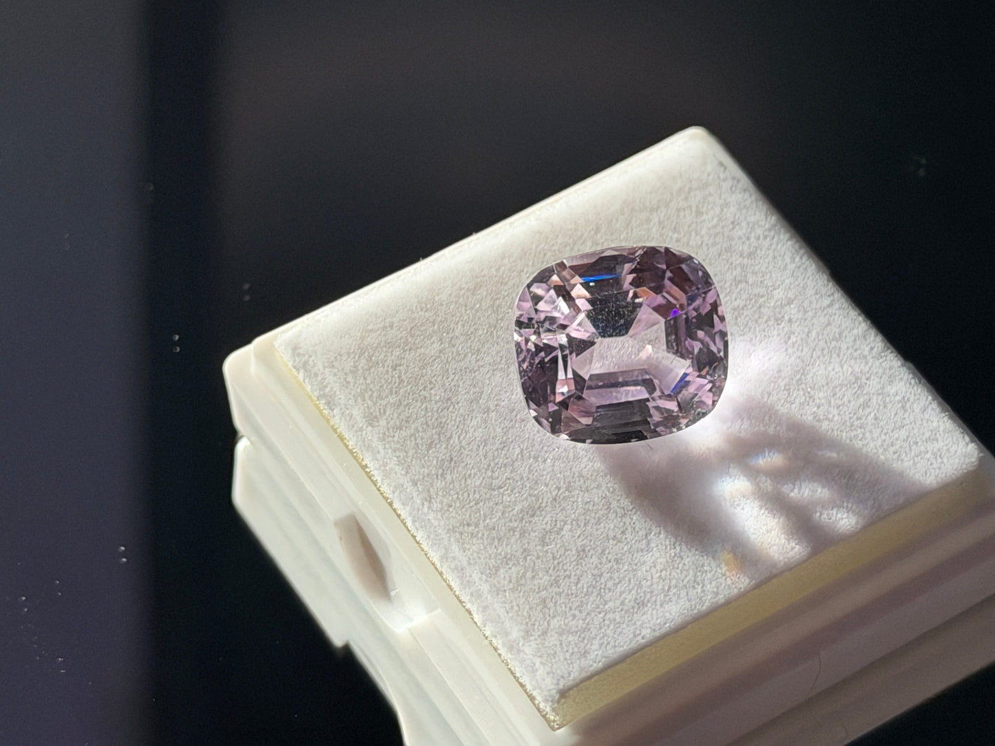 Natural Kunzite 15.6ct Cushion Cut • 14x13mm • Pink Spodumene Gemstone