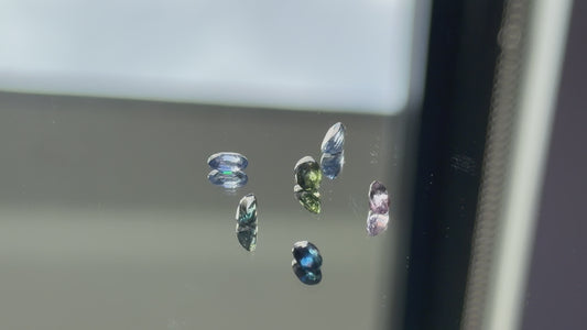 Multicolor Sapphire Parcel w/ 6 Oval Sapphires