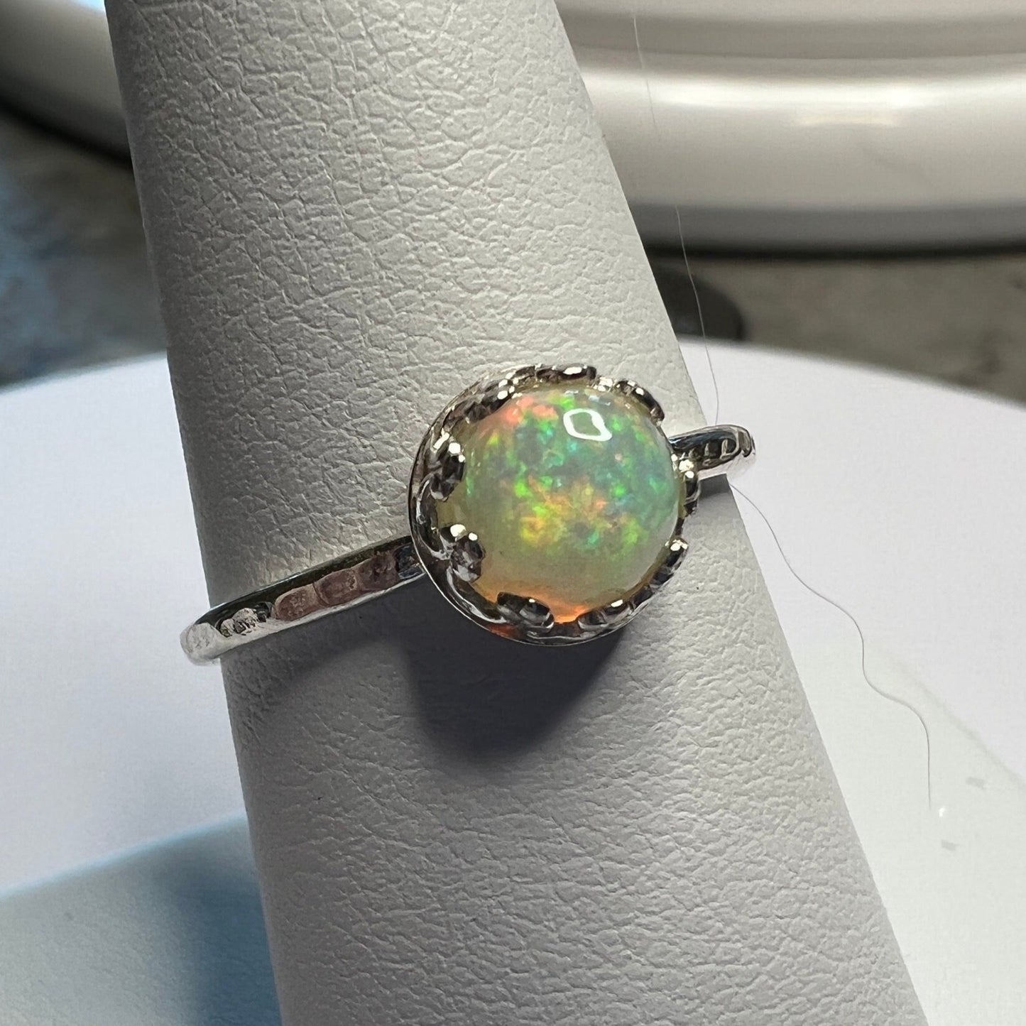 Stunning AAA Quality Opal Ring - Great Play of Color!