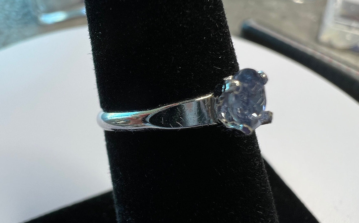 0.25 ct Blue Sapphire Solitaire Ring