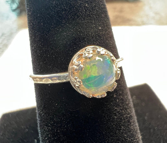 Ethiopian Opal Ring - tons of colors!