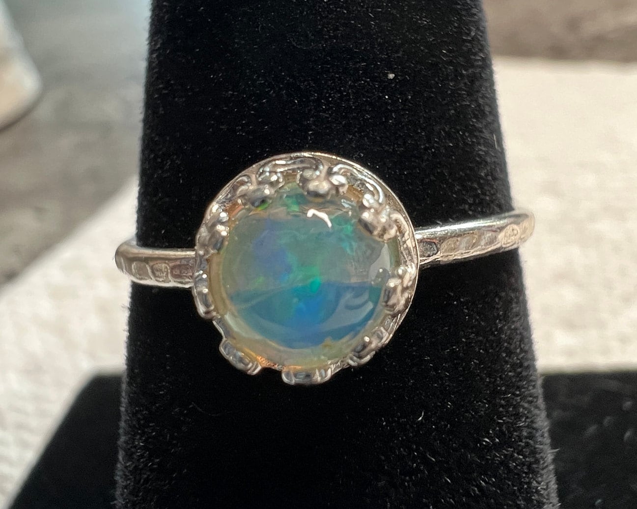 Ethiopian Opal Ring - tons of colors!