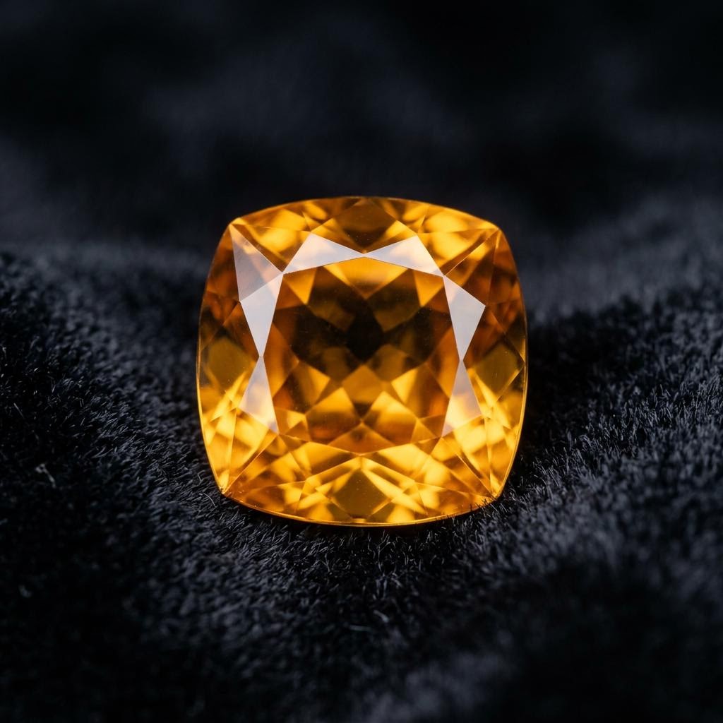 Citrine gemstone specimen