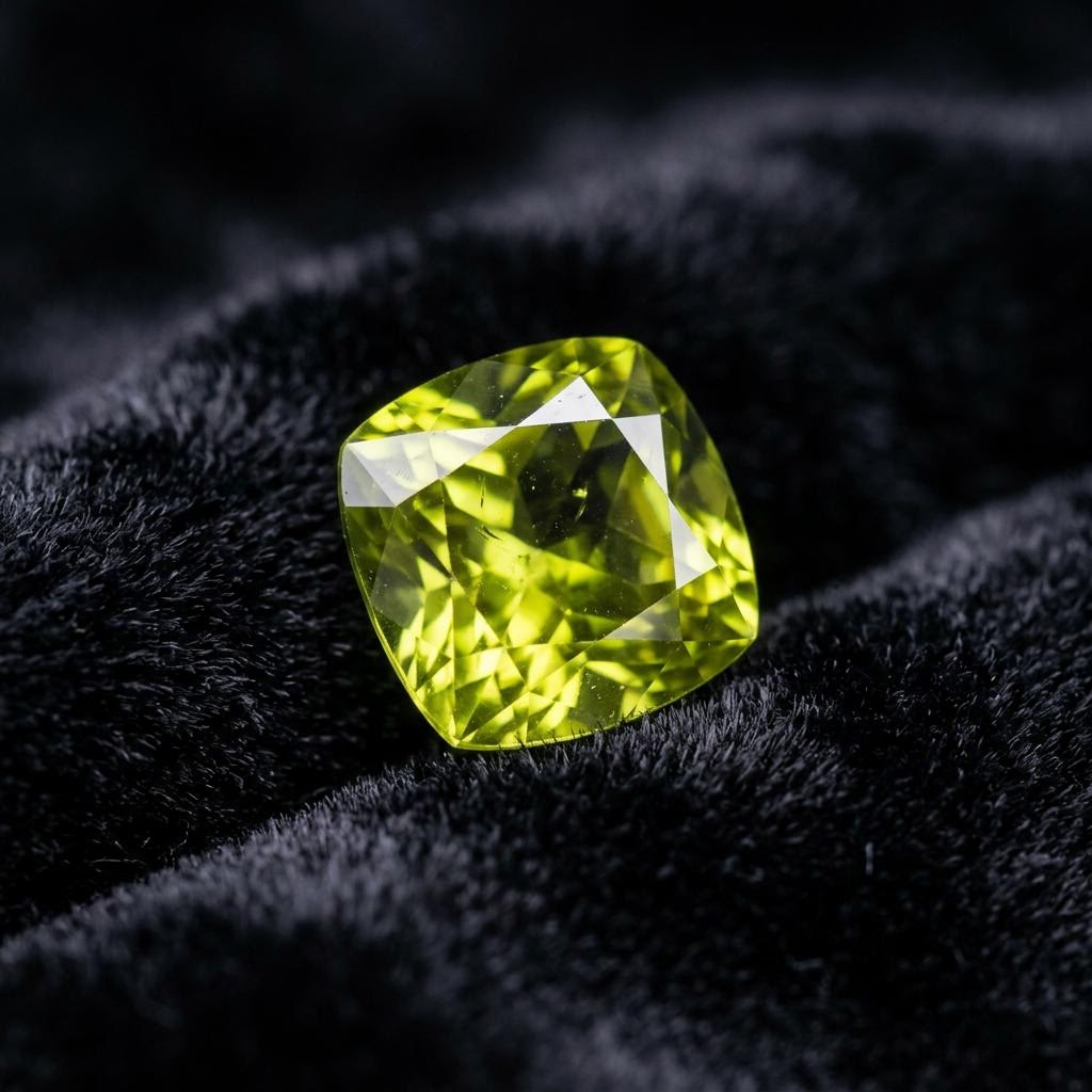 Peridot gemstone specimen