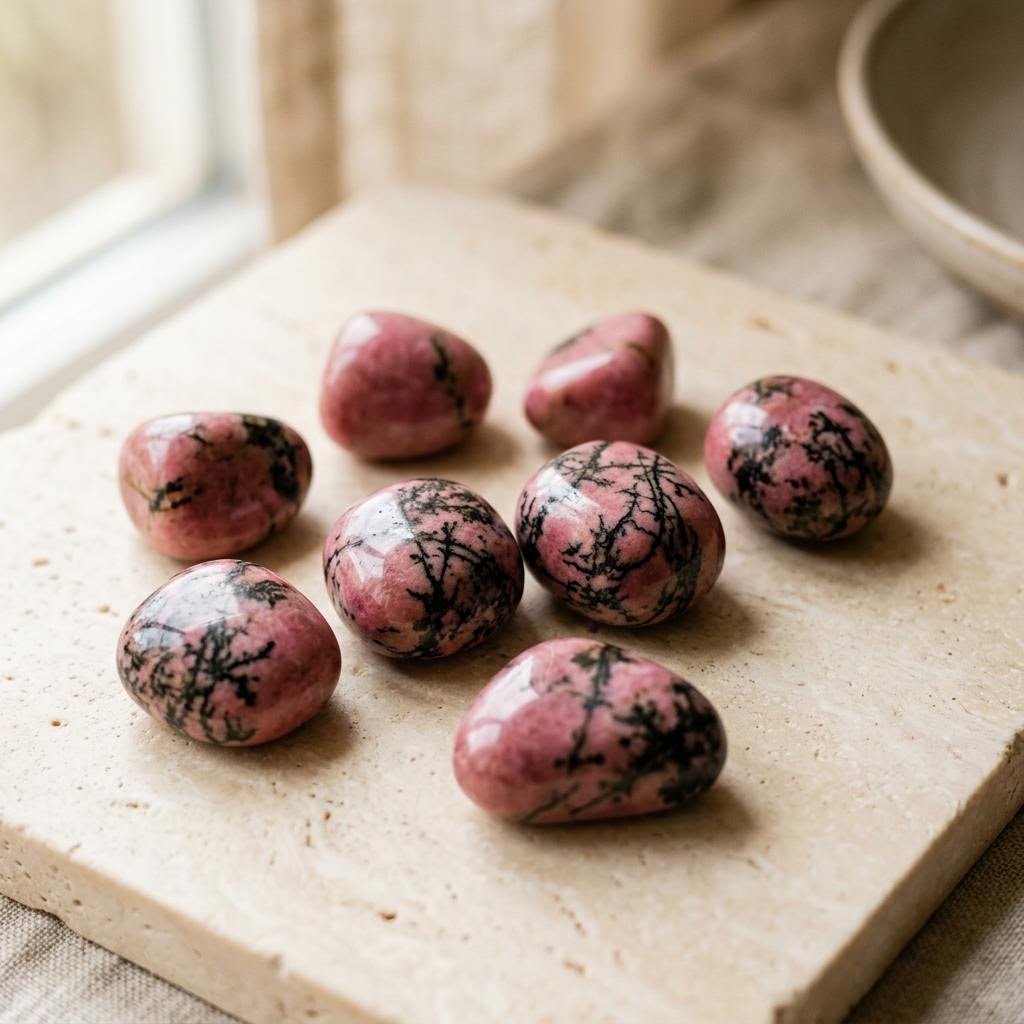 Rhodonite gemstone specimen