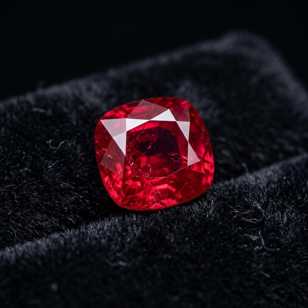 Ruby gemstone specimen