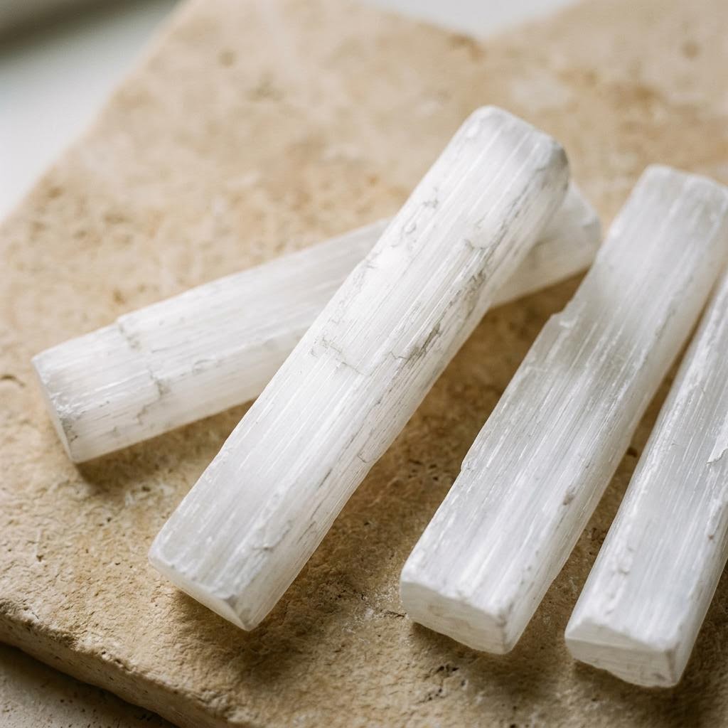 Selenite gemstone specimen